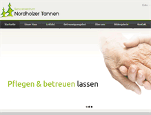 Tablet Screenshot of nordholzer-tannen.de